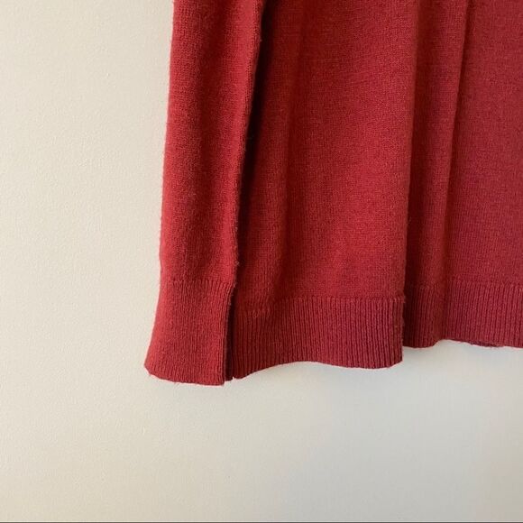 Nwt-Halogen Wool/Alpaca Cold Shoulder Sweater - Picture 6 of 9